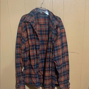 Men's Flannel- Red and Blue
